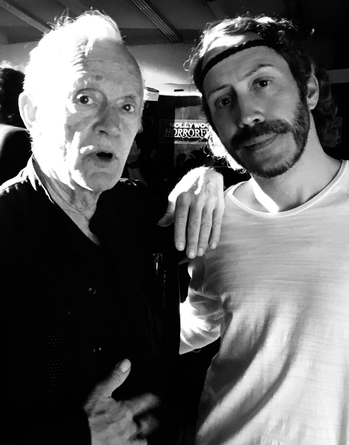 Lance Henriksen (alien, terminator, dead man,...) avant la projection de son nouveau film et la remise des prix.